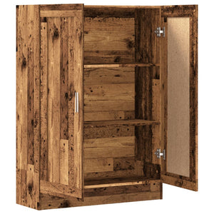 Bücherschrank Altholz-Optik, 115 cm hoch