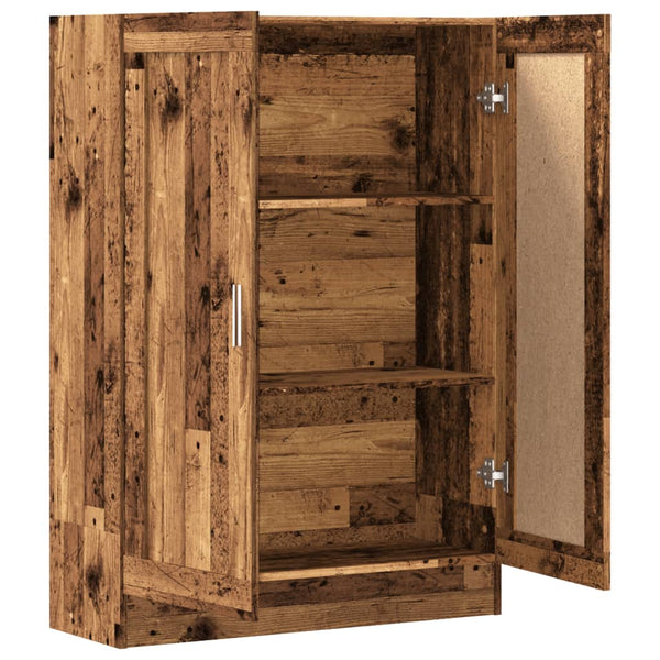 Bücherschrank Altholz-Optik, 115 cm hoch