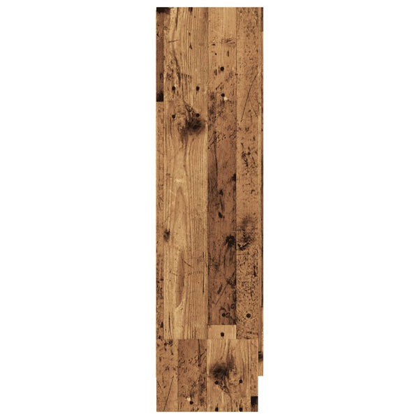Bücherschrank Altholz-Optik, 115 cm hoch