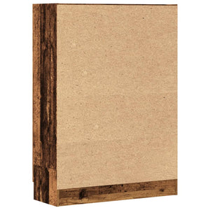 Bücherschrank Altholz-Optik, 115 cm hoch
