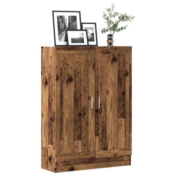 Bücherschrank Altholz-Optik, 115 cm hoch