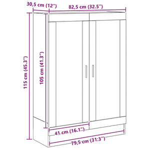 Bücherschrank Artisan Eiche 82,5x115 cm