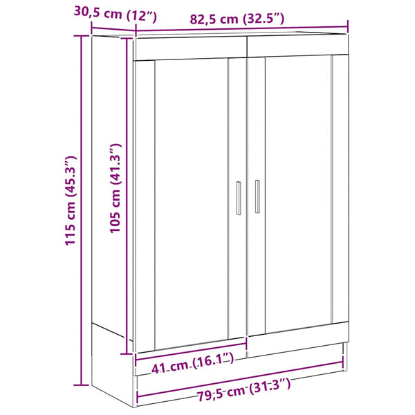 Bücherschrank Artisan Eiche 82,5x115 cm
