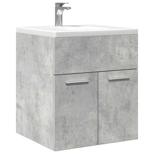 vidaXL Meuble sous-vasque gris béton 41x38,5x46 cm en bois d'ingénierie