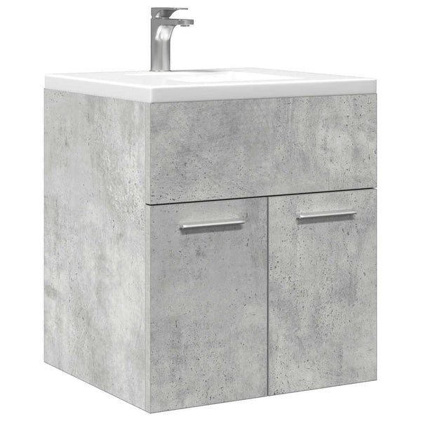 vidaXL Meuble sous-vasque gris béton 41x38,5x46 cm en bois d'ingénierie