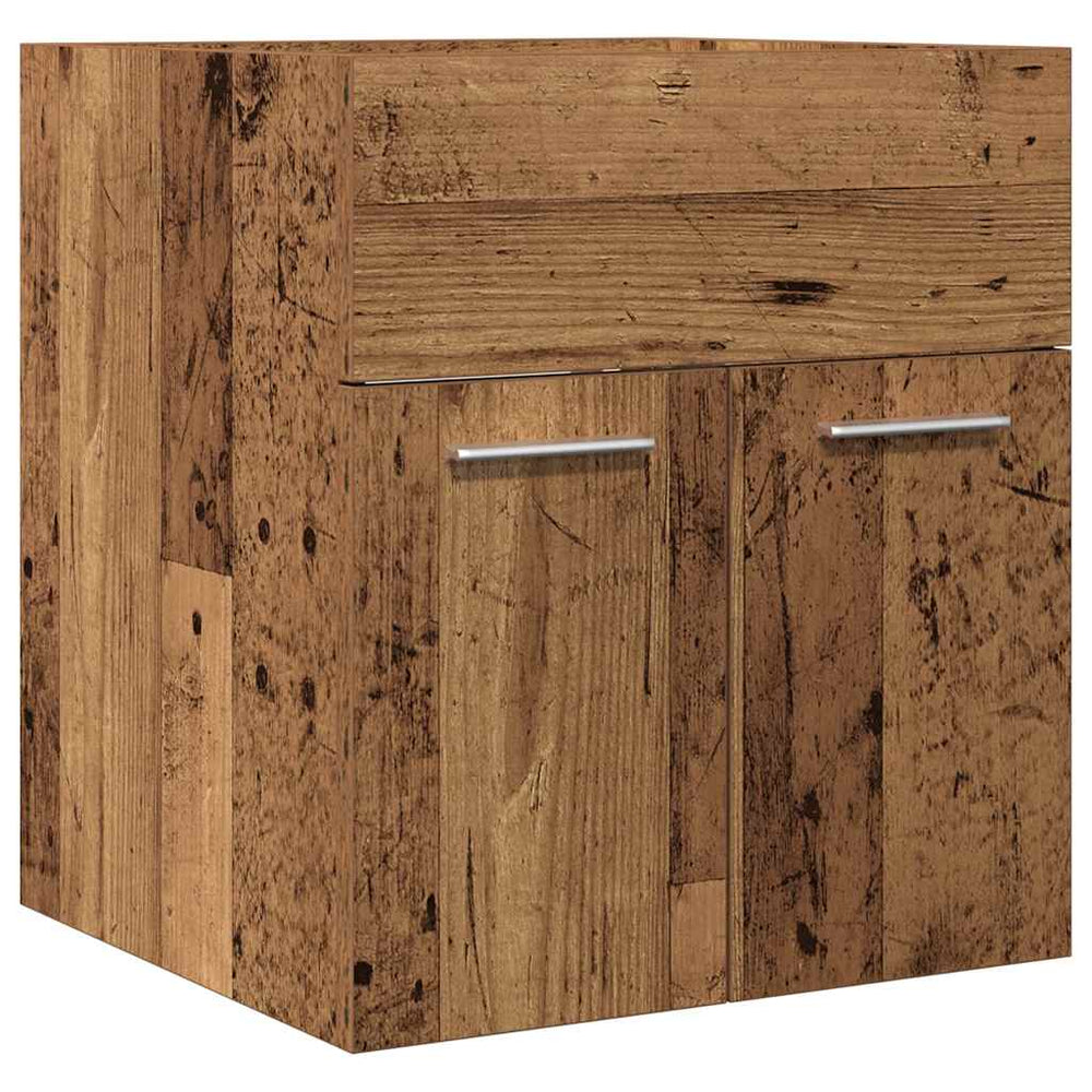 Waschbeckenschrank Altholz-Optik, 41cm