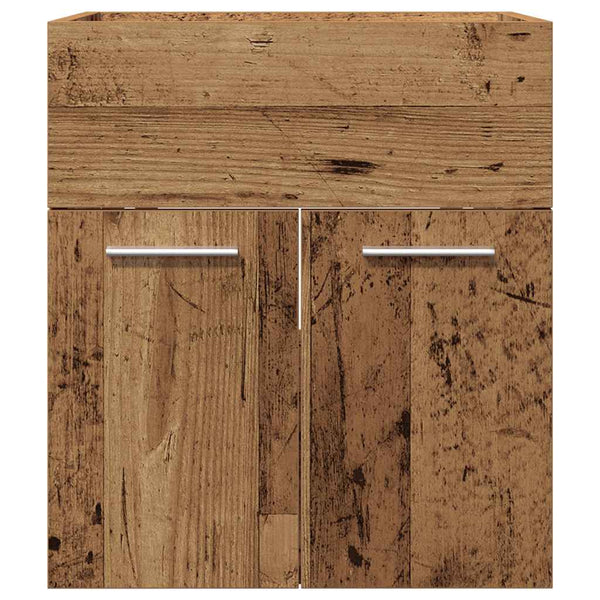 Waschbeckenschrank Altholz-Optik, 41cm