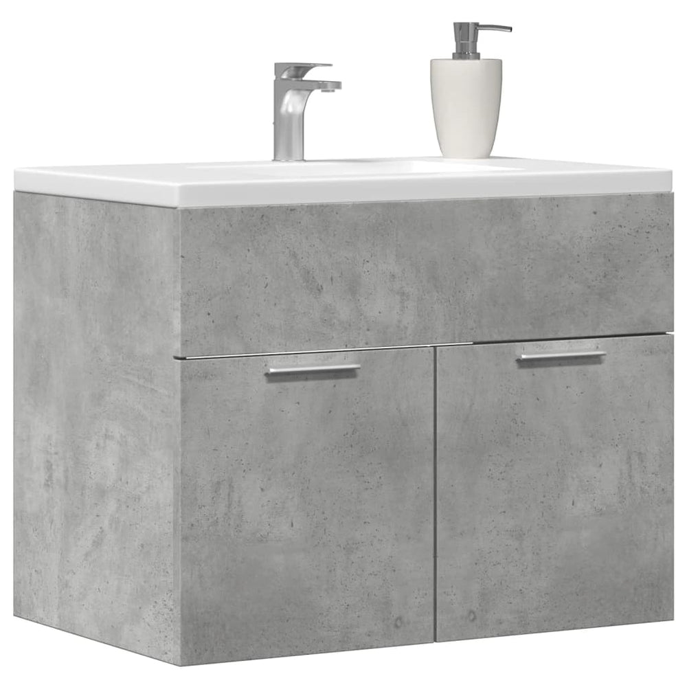 Waschbeckenunterschrank Betongrau 60 cm