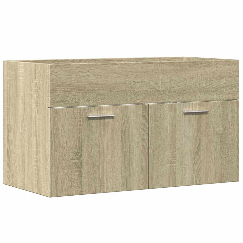 Waschbeckenunterschrank Sonoma-Eiche 80 cm