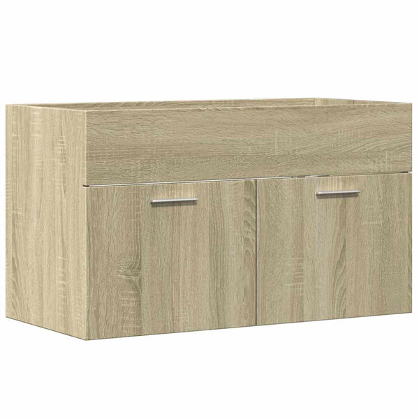Waschbeckenunterschrank Sonoma-Eiche 80 cm