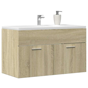 Waschbeckenunterschrank Sonoma-Eiche 80 cm