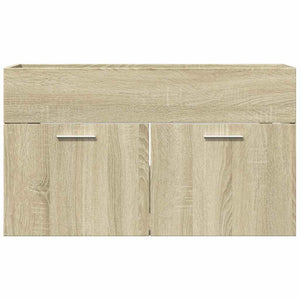 Waschbeckenunterschrank Sonoma-Eiche 80 cm