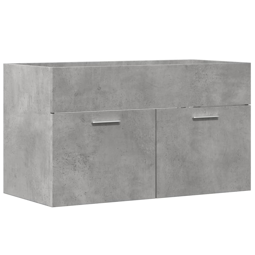 Waschbeckenunterschrank Betongrau 80 cm