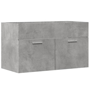 Waschbeckenunterschrank Betongrau 80 cm