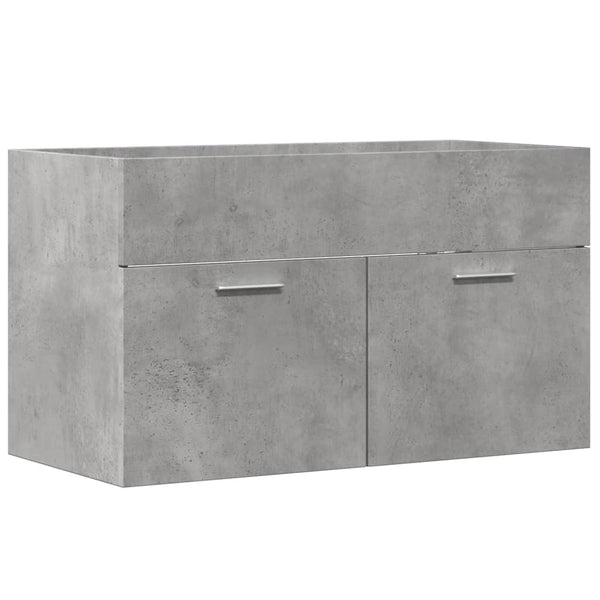 Waschbeckenunterschrank Betongrau 80 cm