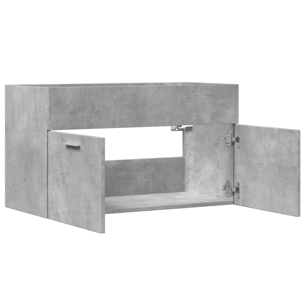 Waschbeckenunterschrank Betongrau 80 cm