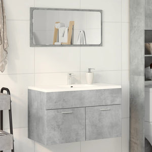 Waschbeckenunterschrank Betongrau 80 cm
