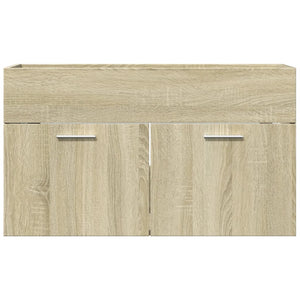 Waschbeckenunterschrank Sonoma-Eiche 90 cm