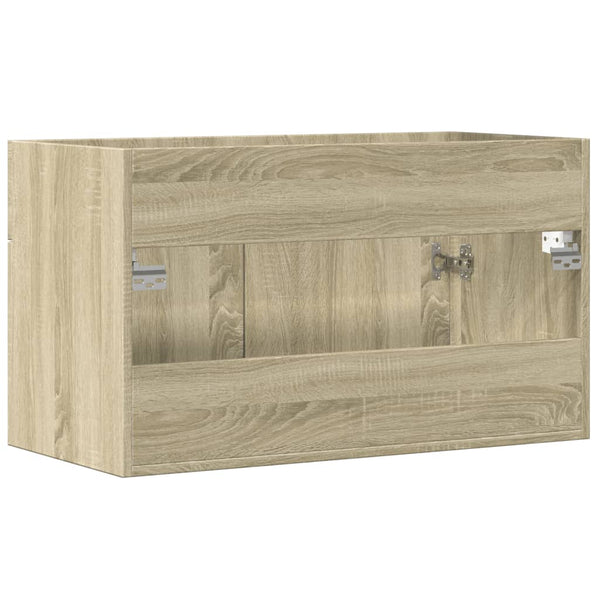 Waschbeckenunterschrank Sonoma-Eiche 90 cm