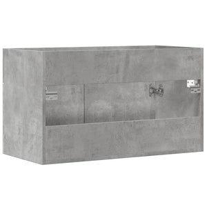 vidaXL Meuble sous lavabo gris béton 90x38,5x46 cm bois d'ingénierie