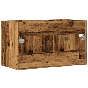 Waschbeckenunterschrank Altholz 90 cm