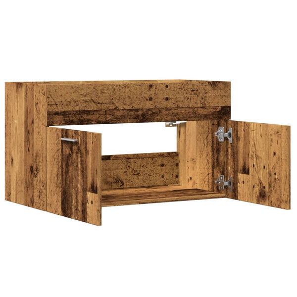 Waschbeckenunterschrank Altholz 90 cm