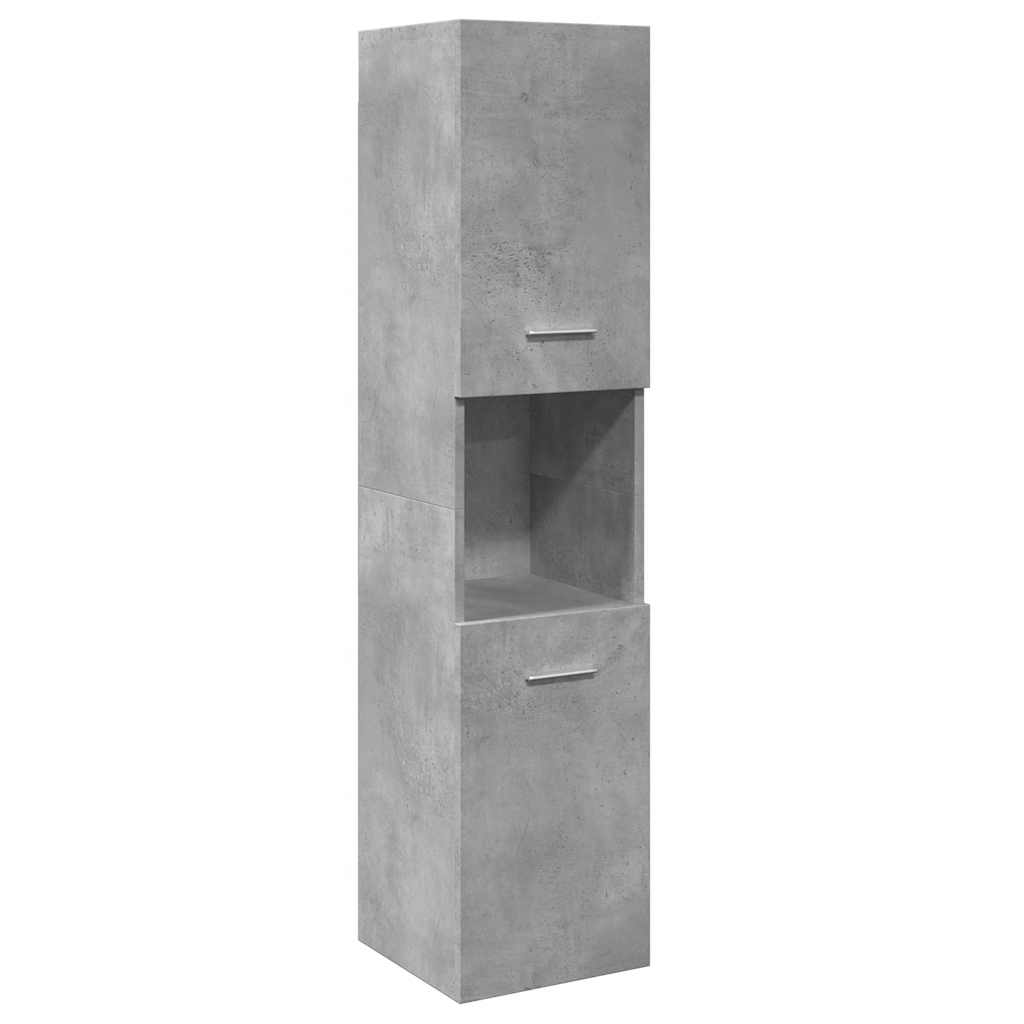 Betongrauer Hänge-Badezimmerschrank 30x130 cm