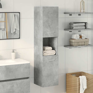 Betongrauer Hänge-Badezimmerschrank 30x130 cm