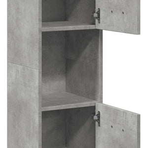 Betongrauer Hänge-Badezimmerschrank 30x130 cm