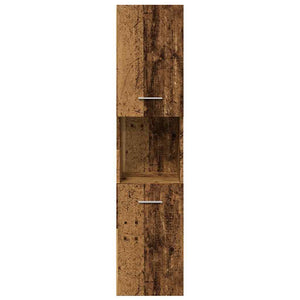 Bad-Hängeschrank Altholz-Optik 30x30x130 cm