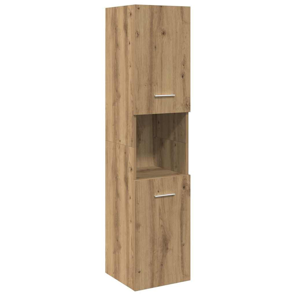 Bad-Hängeschrank Artisan-Eiche 30x30x130 cm
