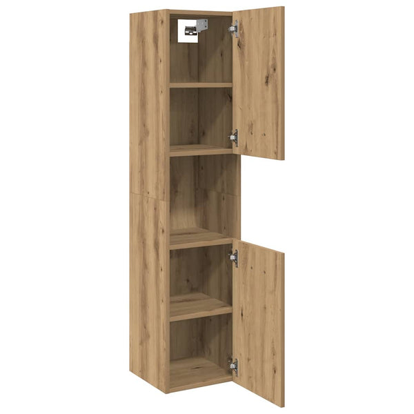Bad-Hängeschrank Artisan-Eiche 30x30x130 cm