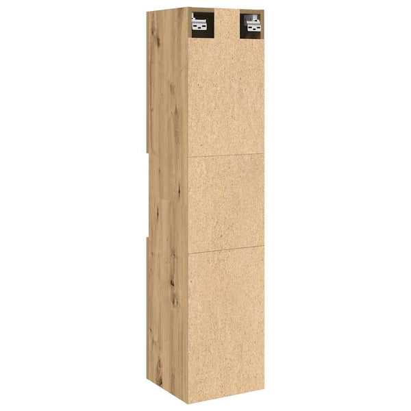Bad-Hängeschrank Artisan-Eiche 30x30x130 cm