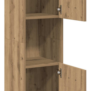 Bad-Hängeschrank Artisan-Eiche 30x30x130 cm