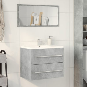 Waschbeckenunterschrank Betongrau 60 cm