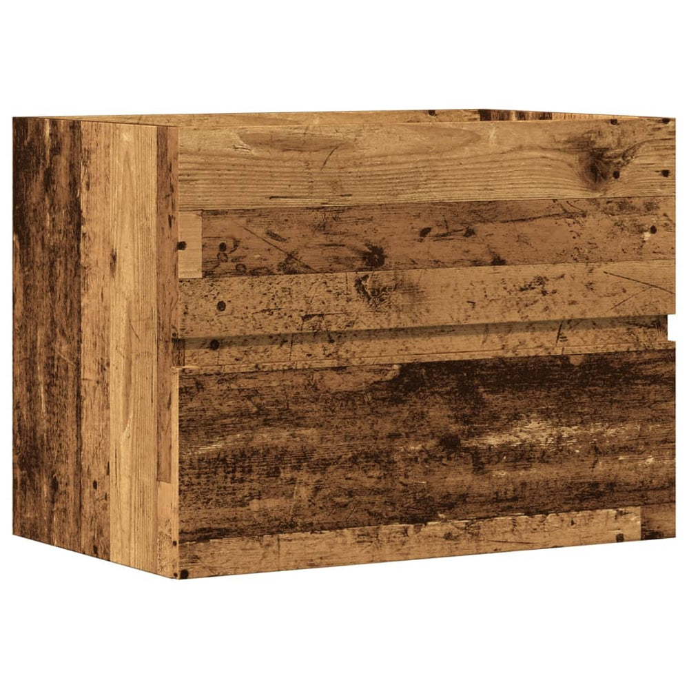 Badschrank Altholz-Optik, 60 cm
