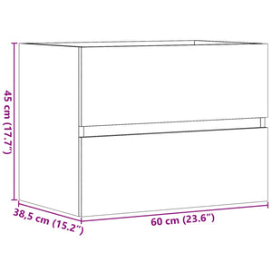 Badschrank Altholz-Optik, 60 cm