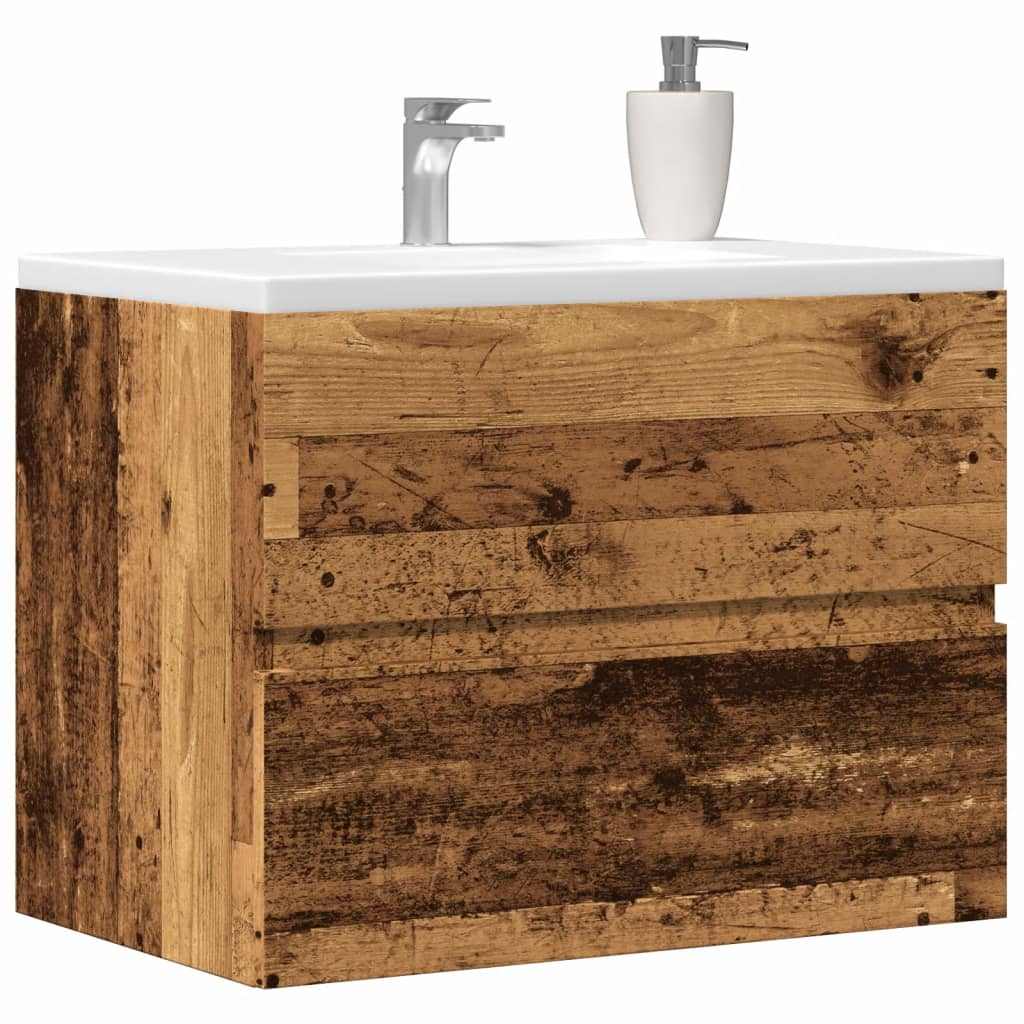 Badschrank Altholz-Optik, 60 cm