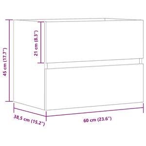 Badschrank Artisan Eiche 60cm