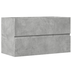 vidaXL Armoire murale de salle de bain gris béton 80x38,5x45 cm en bois d'ingénierie