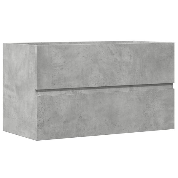 vidaXL Armoire murale de salle de bain gris béton 80x38,5x45 cm en bois d'ingénierie