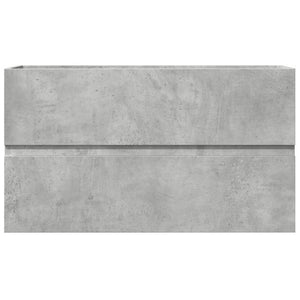 vidaXL Armoire murale de salle de bain gris béton 80x38,5x45 cm en bois d'ingénierie