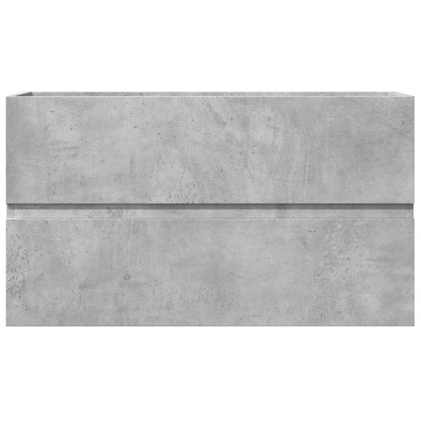 vidaXL Armoire murale de salle de bain gris béton 80x38,5x45 cm en bois d'ingénierie