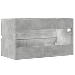vidaXL Armoire murale de salle de bain gris béton 80x38,5x45 cm en bois d'ingénierie