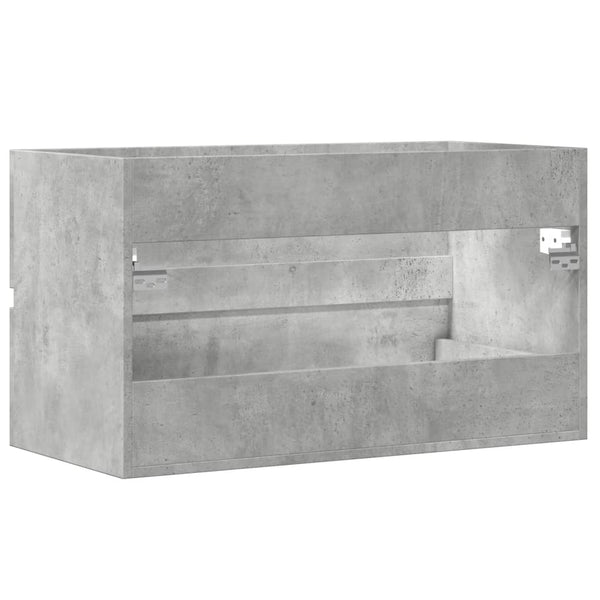 vidaXL Armoire murale de salle de bain gris béton 80x38,5x45 cm en bois d'ingénierie