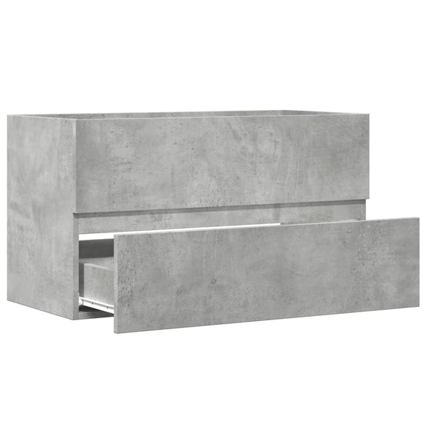 vidaXL Armoire murale de salle de bain gris béton 80x38,5x45 cm en bois d'ingénierie