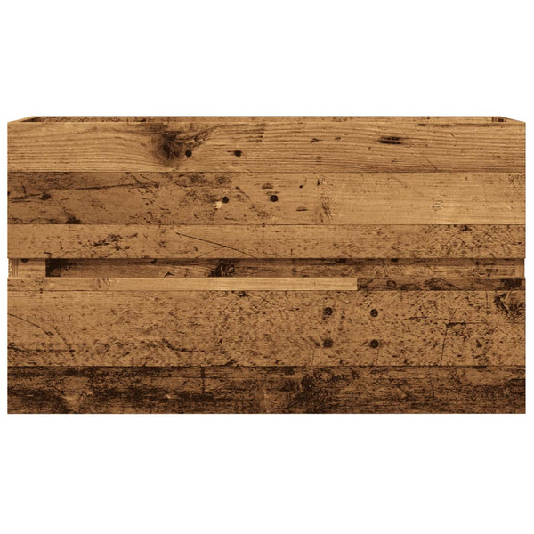 Bad-Hängeschrank Altholz-Optik 80 cm