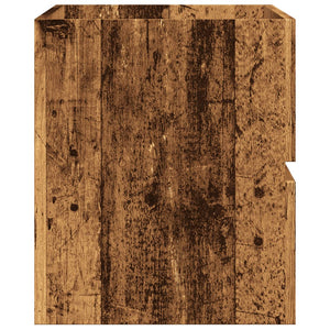 Bad-Hängeschrank Altholz-Optik 80 cm