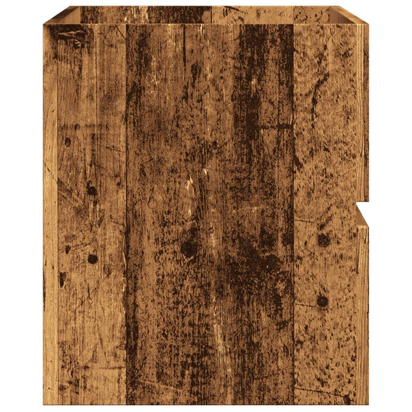 Bad-Hängeschrank Altholz-Optik 80 cm