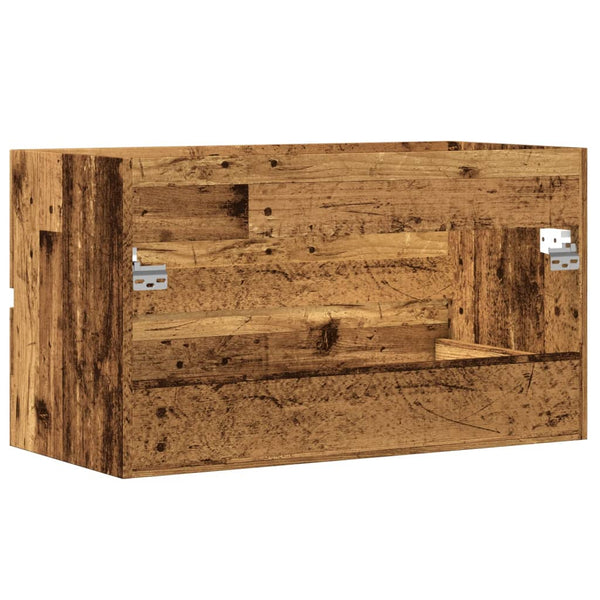 Bad-Hängeschrank Altholz-Optik 80 cm